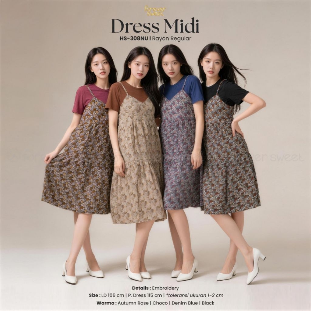 FOREVER SWEET Dress Daster Rayon