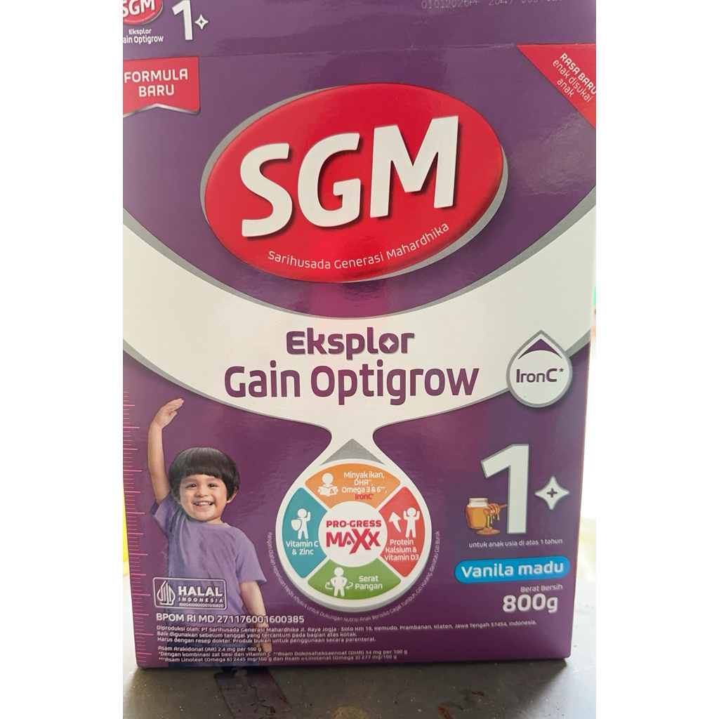 Susu Formula Bayi SGM Ananda Gain 100 0-12 Bulan 400g