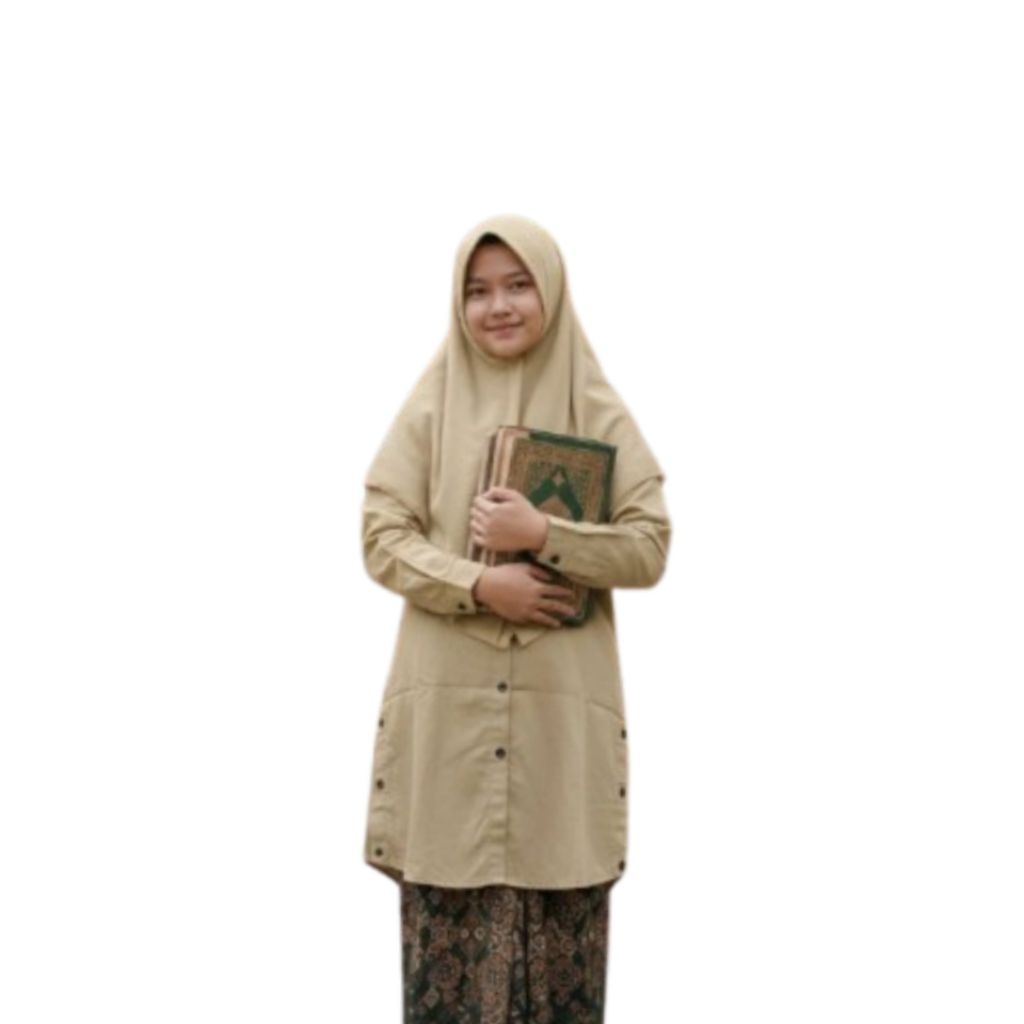 Blouse Atasan tunik santri kekinian firal murah elegan terbaru masakini