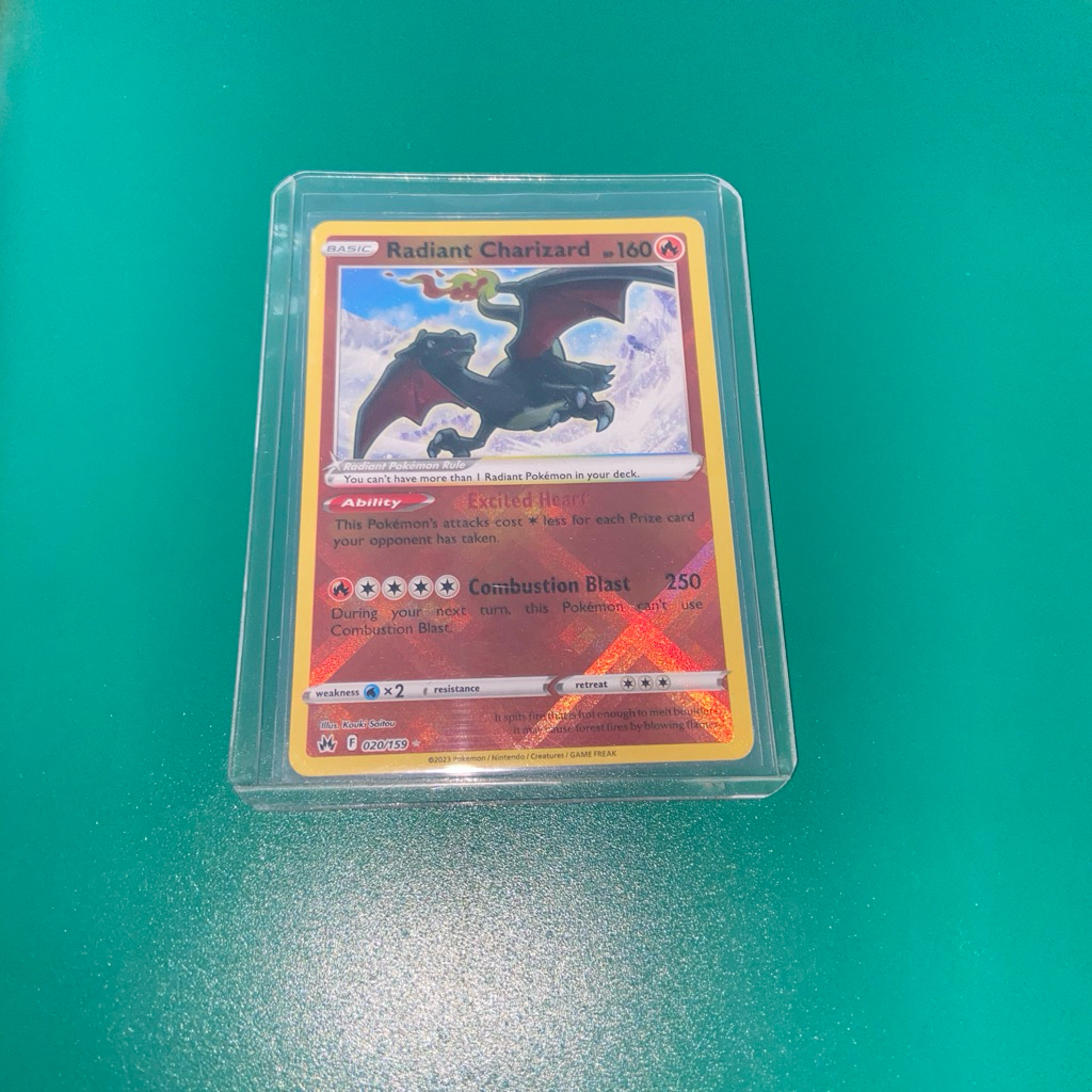 Radiant Charizard Crown Zenith holo english pokemon tcg card kartu