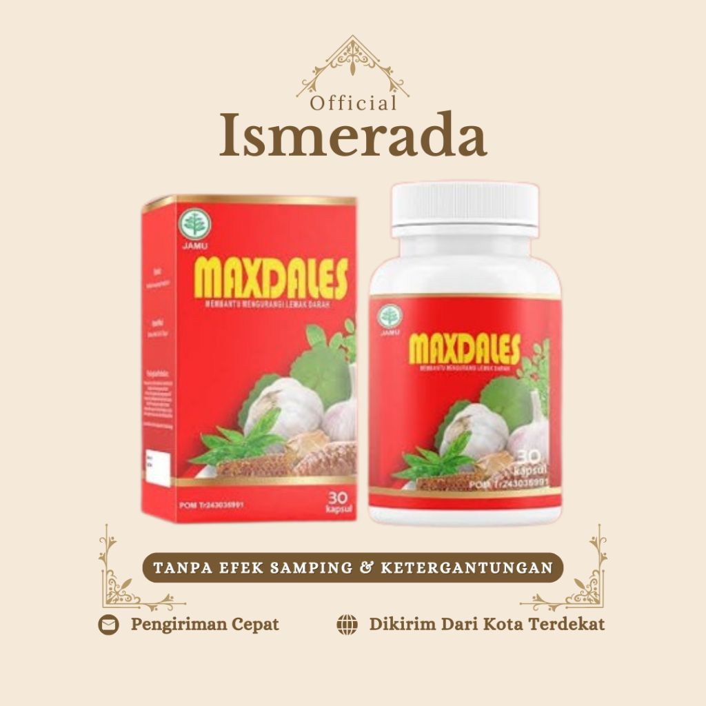 Maxdales Herbal Maxdales Obat Herbal Stroke & Kolesterol Suplemen Alami Cegah Stroke Kambuh