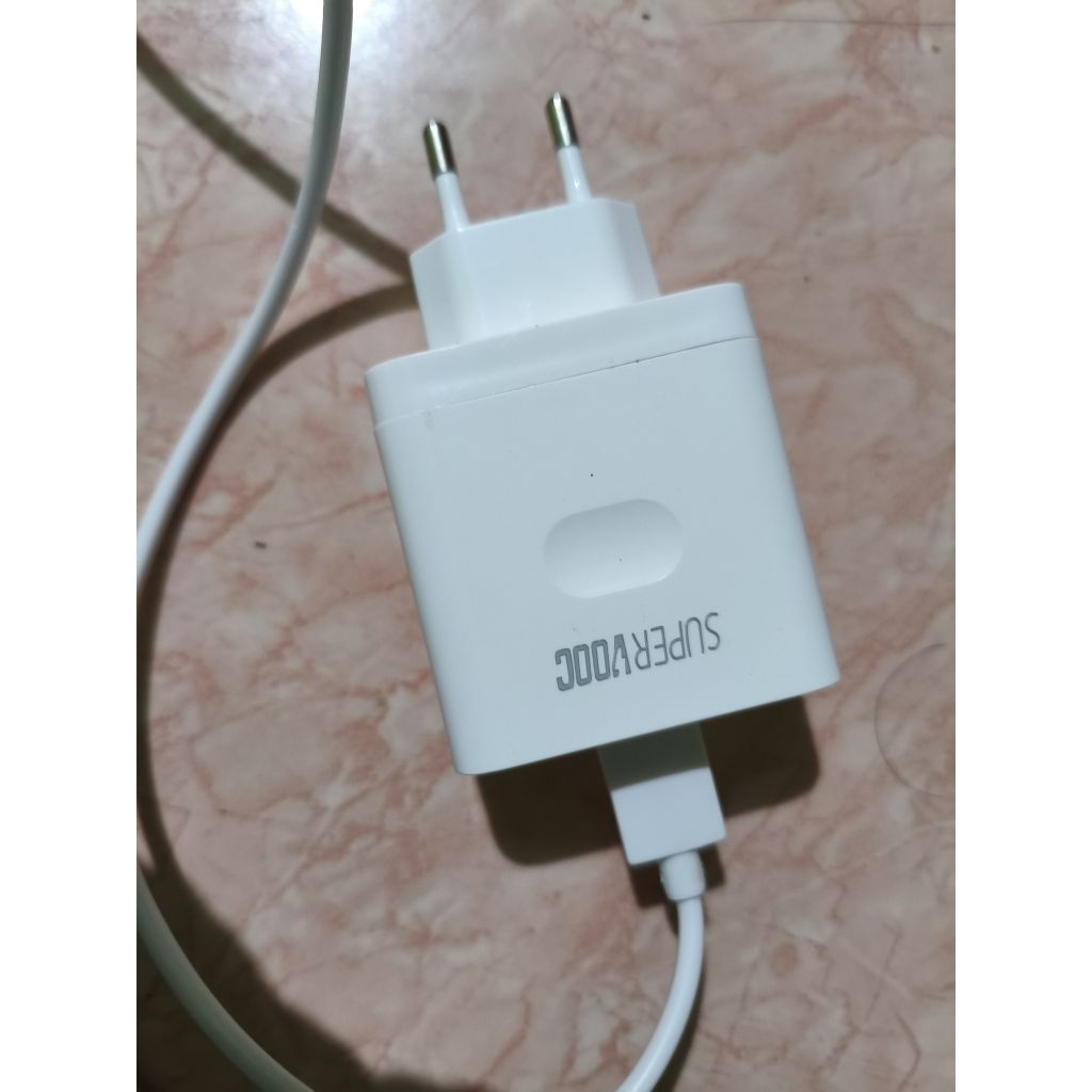 Charger oppo ori bawaan, super vooc fast charging