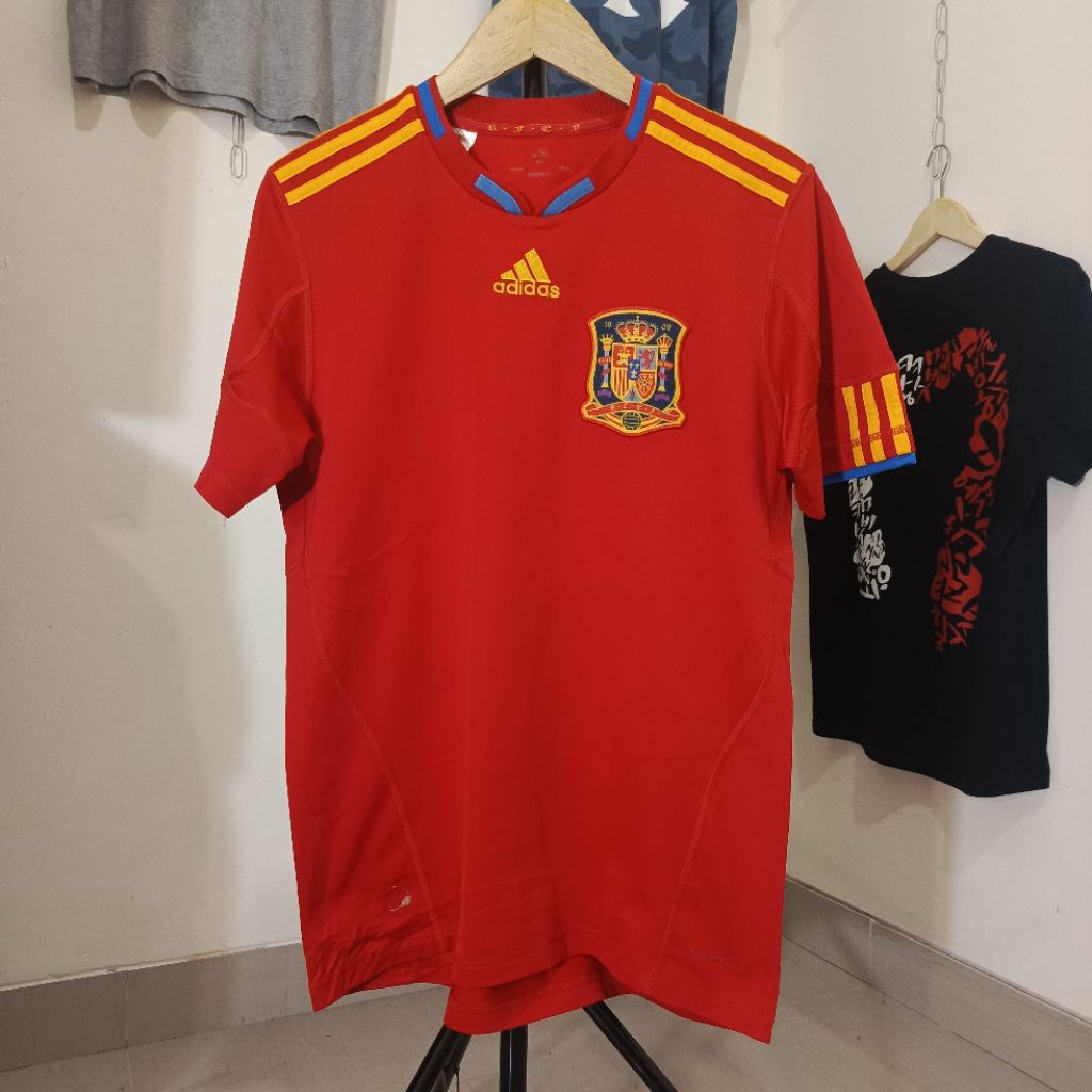 Kaos Jersey Bola Adidas Spain Spanyol Home 2010 Champion World Cup Size M Original Authentic