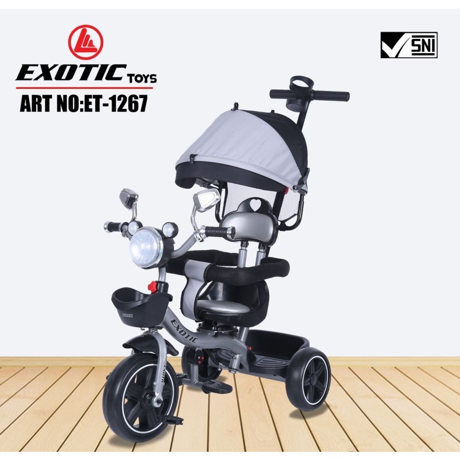 Sepeda Roda Tiga Exotic ET 1267 Sepeda Stroller Roda Tiga Exotic 1267 dan exotic 1269 roda tiga et 1