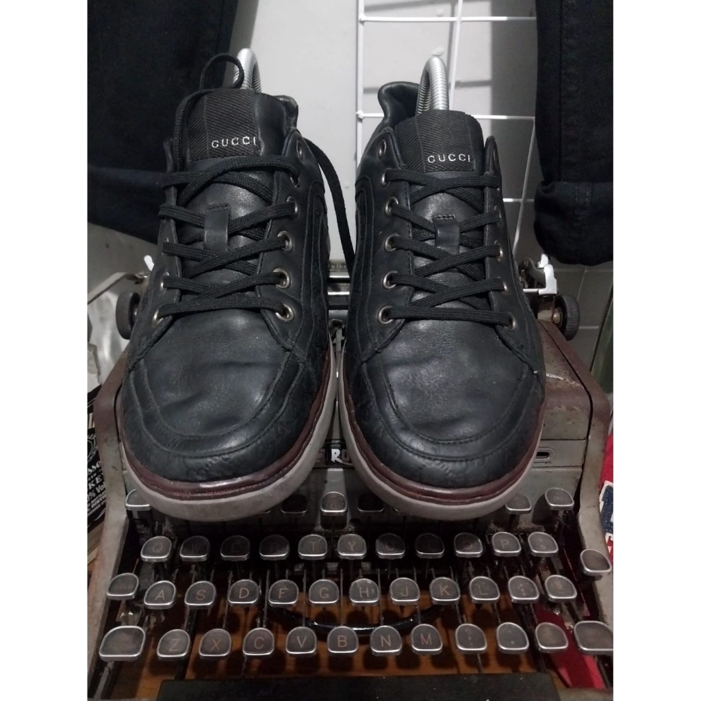 sepatu kulit gucci second bekas preloved 41