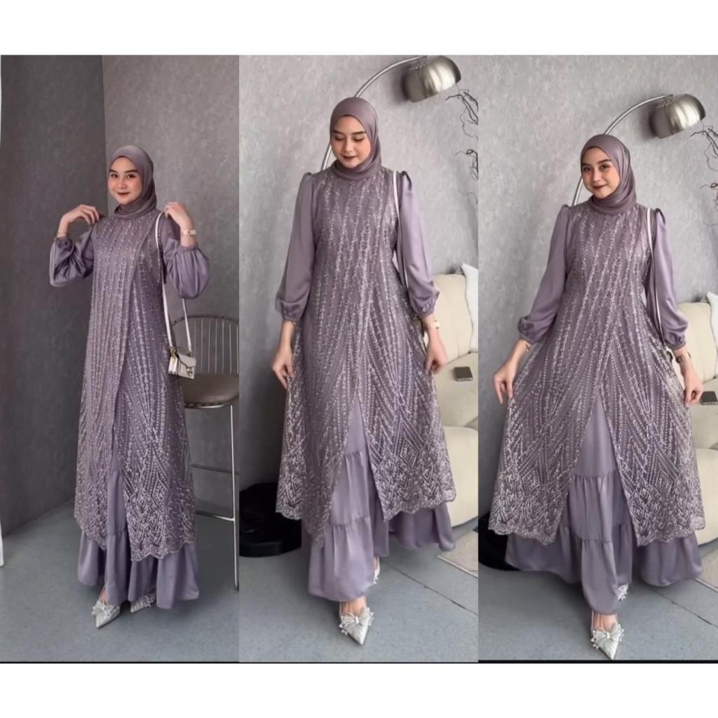 gamis terbaru terbaru premium gamis dewasa baju wanita muslim gamis wanita midi dress D1B1 maxi dres