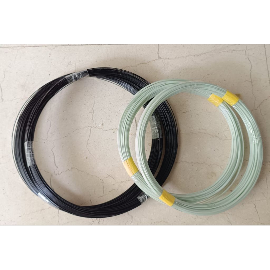 Ruji fiber putih susu & ruji fiber hitam glossy impor