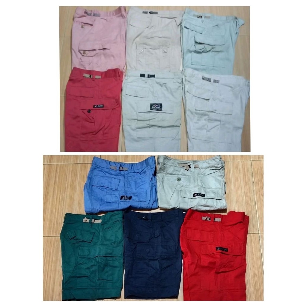 Celana Pendek Selutut Alpina Original Stock Lama Size