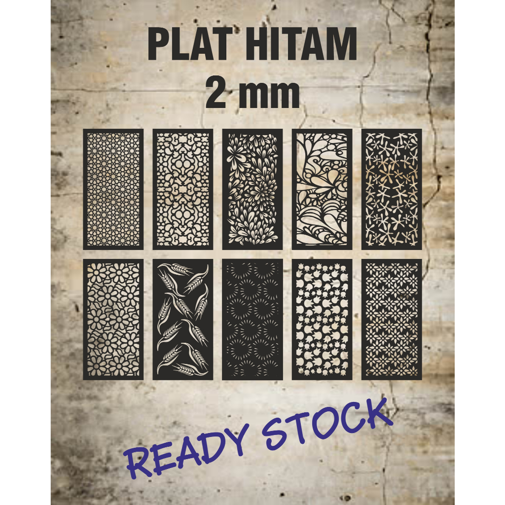 Laser Plat Pagar, Ornamen Pagar, Krawangan, Laser Cnc, Plat Cutting, Laser Cutting, Plat Pagar 40 x 