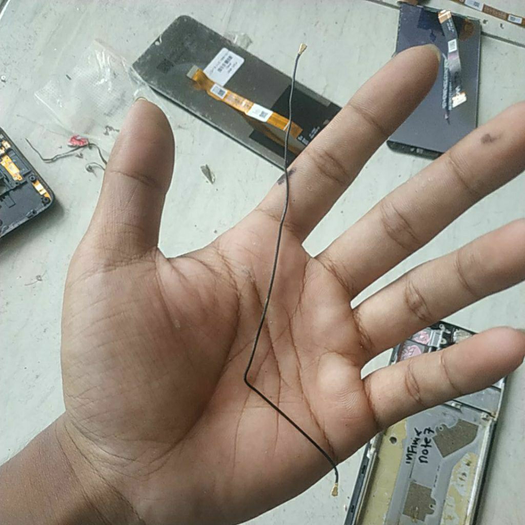 kabel antena bekas infinix note 7