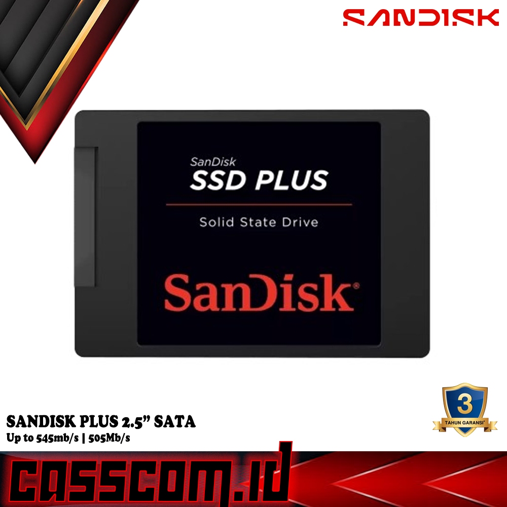 SSD Sandisk Plus 500GB SATA 2.5" SDSSDA-500G-G28