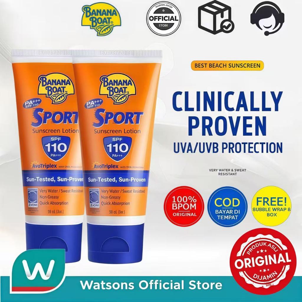 Banana Boat Sport Ultra Sunscreen SPF 110 PA+++90ml Sunblock Banana Boat Sport Sunscreen Lotion