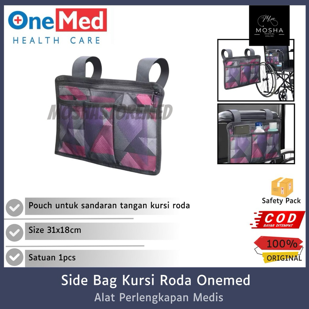 ONEMED-Side Bag Kursi Roda/Pouch Kursi Roda Travel
