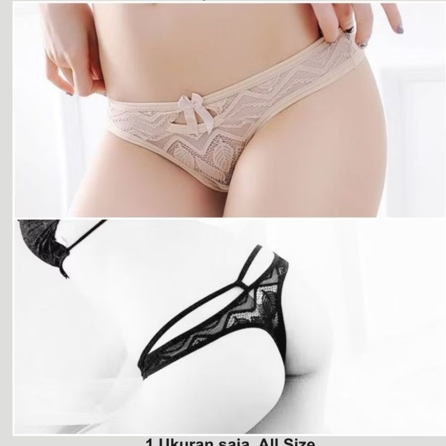 Gstring Wanita Celana Dalam Wanita TAG034CK Krem