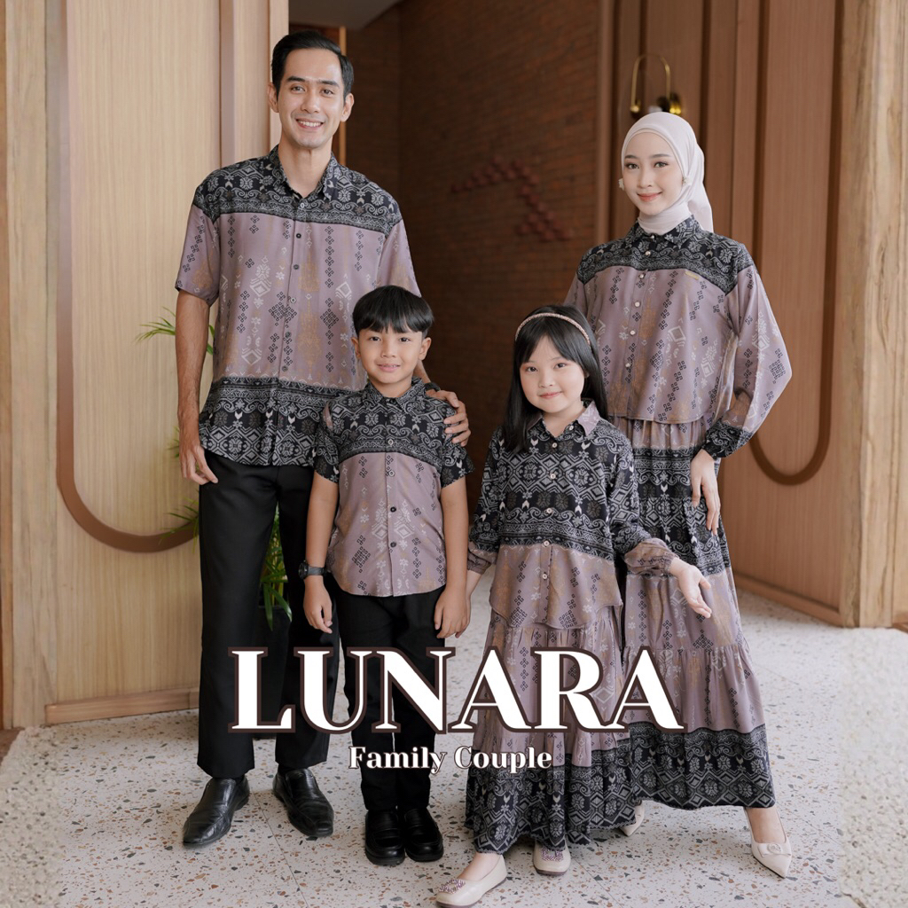 Naliza - Lunara Family Set Couple / Sarimbit Keluarga / Baju Couple Keluarga / Outfit Couple