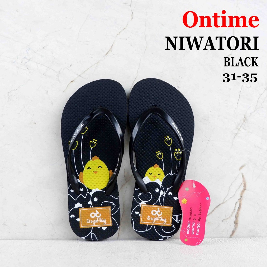 Sandal ONTIME anak anak - size 31-35 - USAGI / NIWATORI - sandal jepit anak cewe - sandal ONTIME- sa