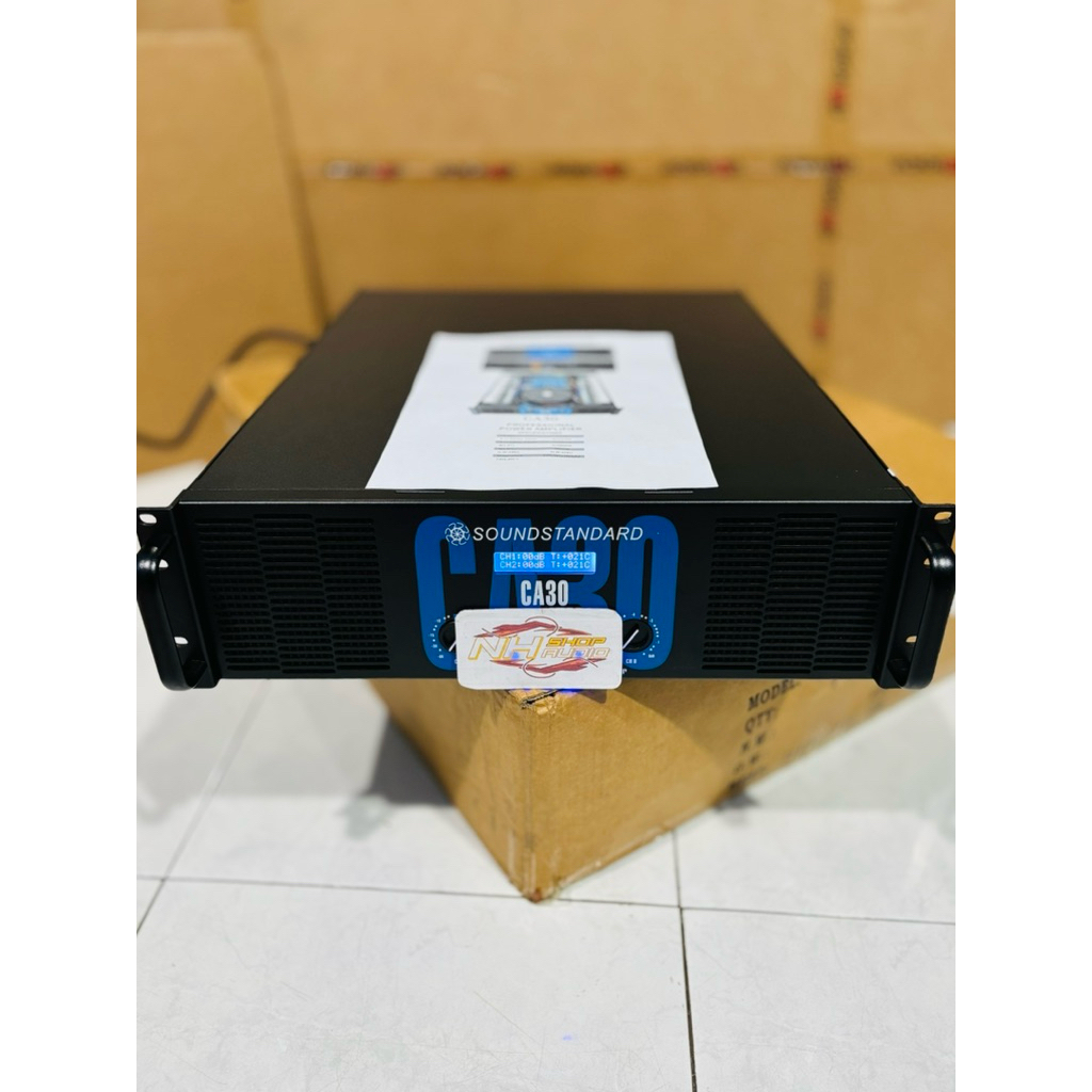 NEW  MODEL POWER AMPLIFIER CA 30/CA30 SCREEN / LAYAR LED 4 KIPAS 16 elco Body panjang SOUNDSTANDAR (