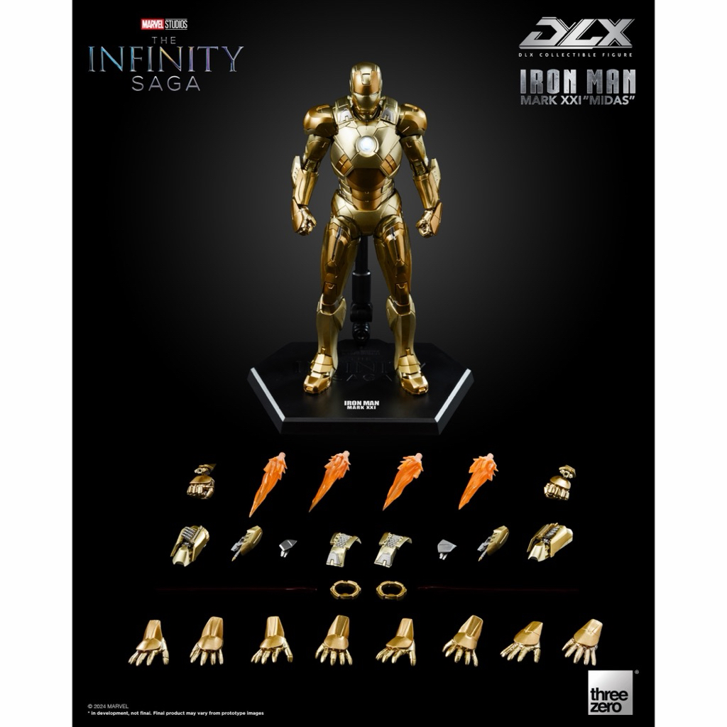Threezero 3Z0830 The Infinity Saga - DLX Iron Man Mark 21 Midas
