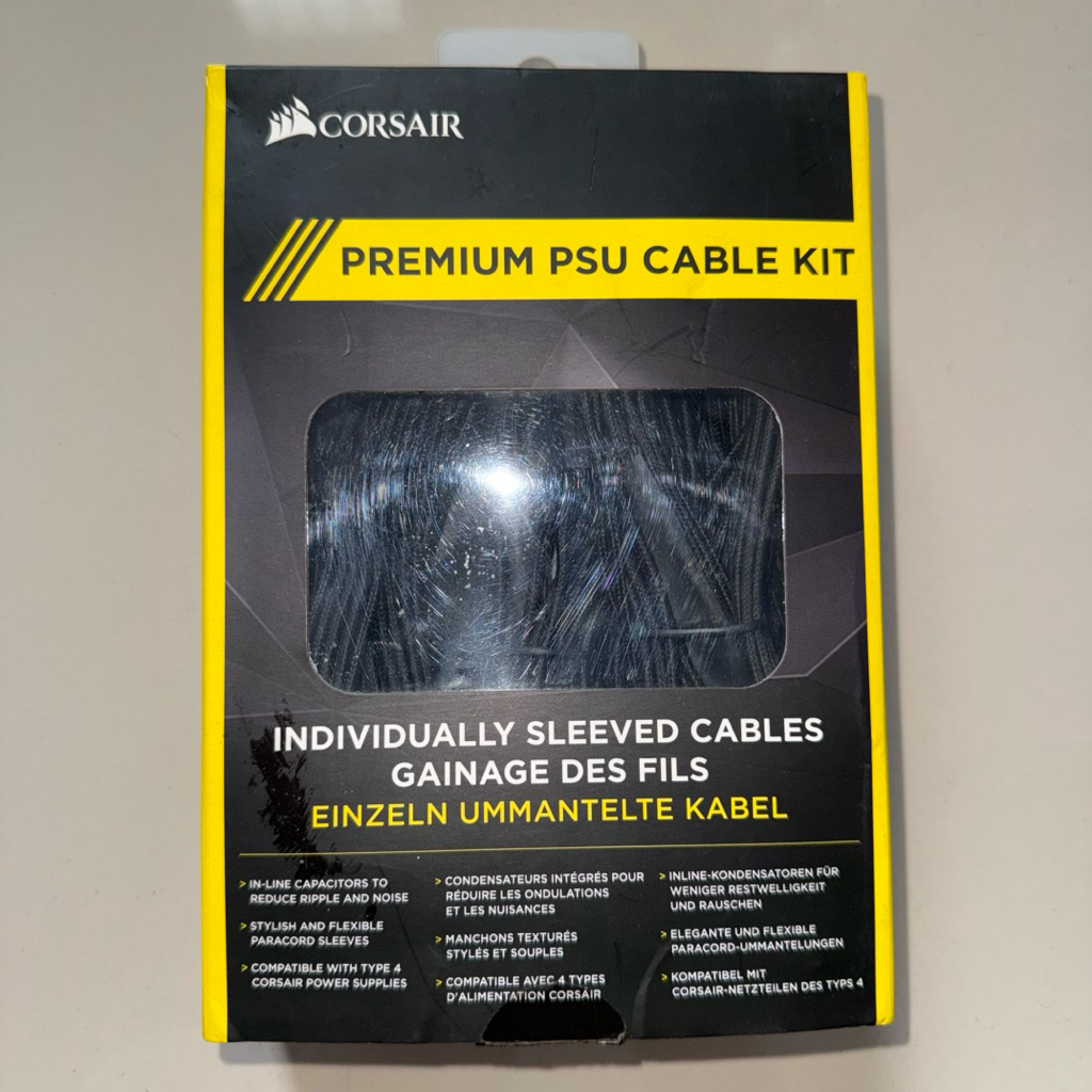 Corsair Premium PSU Cable Kit Individually Sleeved Cable Type 4 kabel modular corsair type 4 kabel m