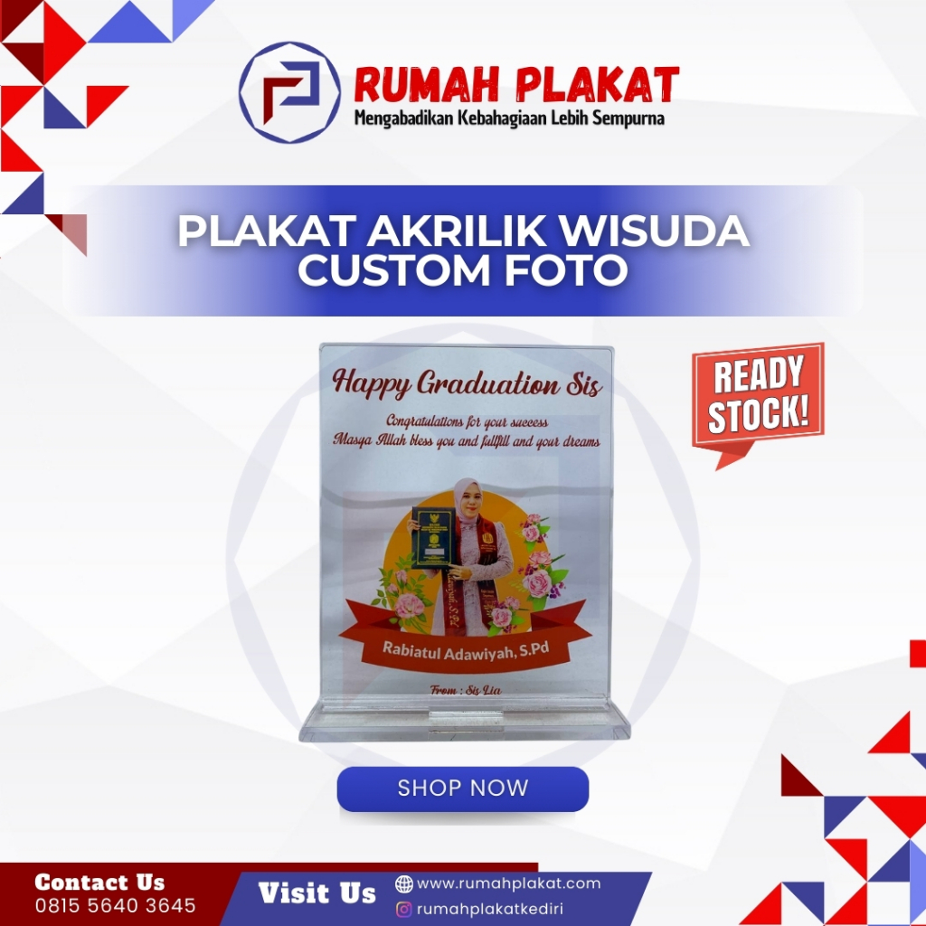 PLAKAT WISUDA CUSTOM | plakat wisuda foto | plakat wisuda akrilik | plakat wisuda terbaik