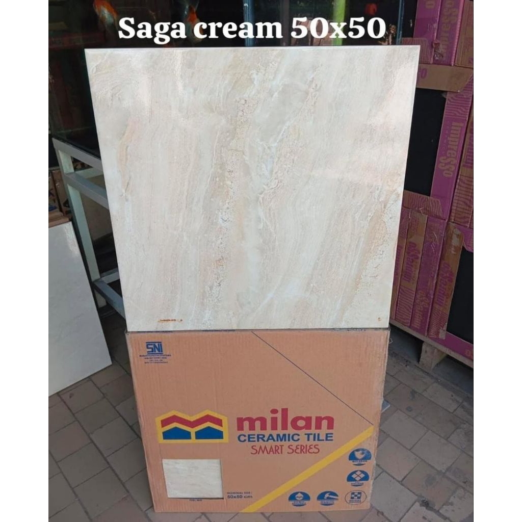 keramik 50x50 Saga Cream