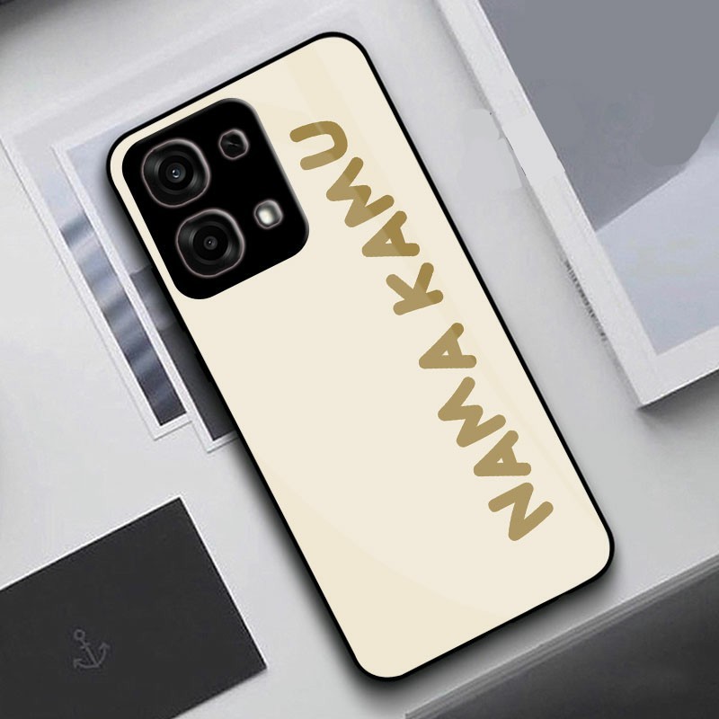 Custom Nama Softcase Glass Untuk Semua Tipe HP - Softcase Glass - Custom Case Nama - Softcase Custom