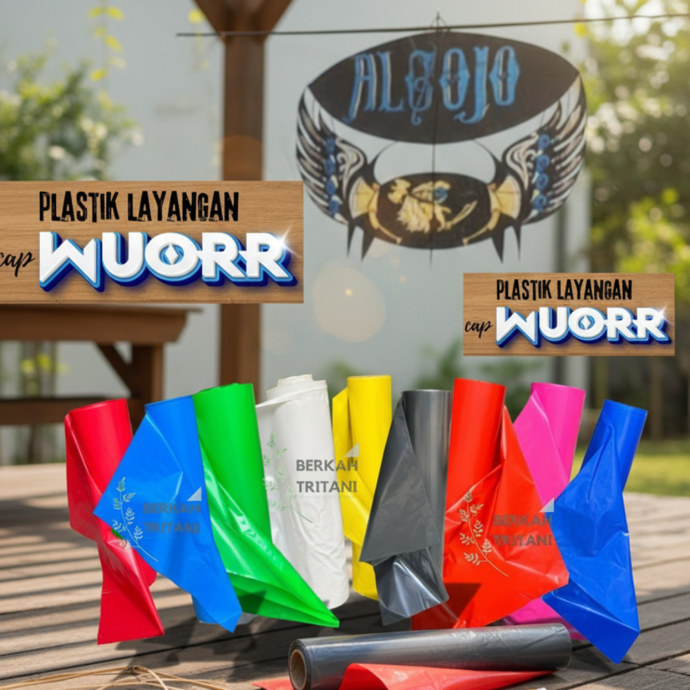 PLASTIK LAYANGAN WUORR KRESEK LAYANGAN METERAN TEBAL METERAN LEBAR 120 CM