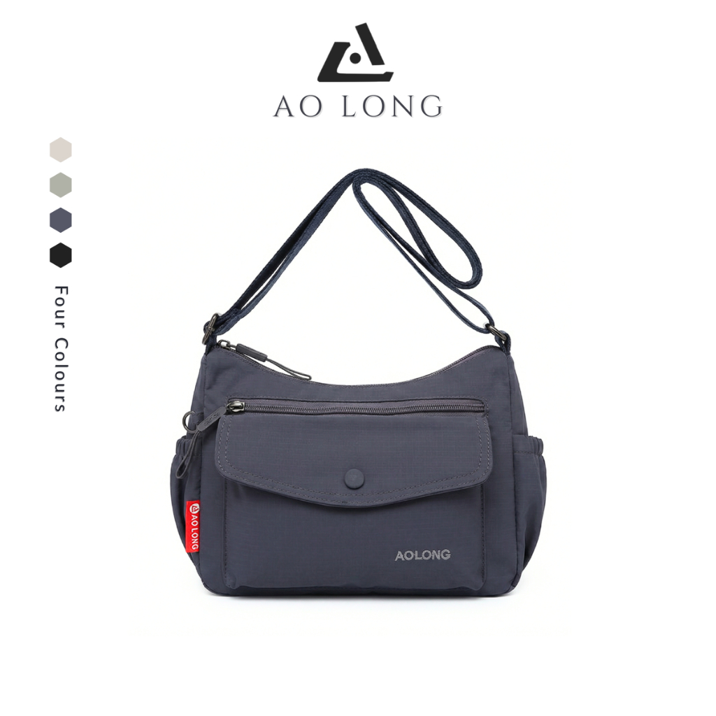 AOLONG Selempang YUKIS 0833# - Tas Selempang Wanita Berbahan Parasut Premium BISA COD