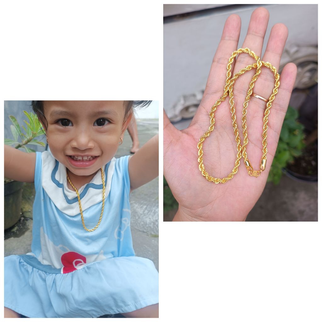 kalung tambang  45cm anak atau dewasa yaxiya