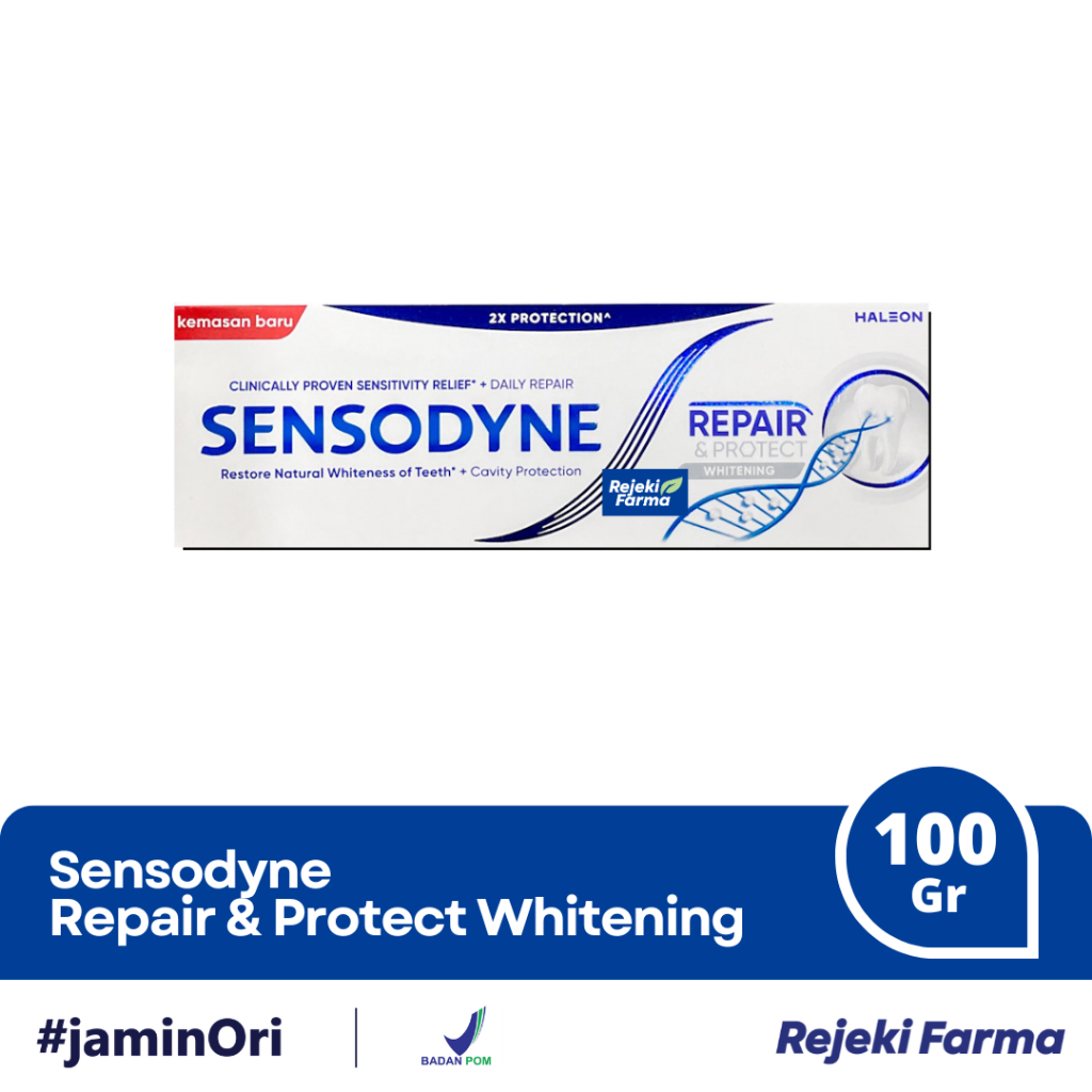 Sensodyne Sensitive Repair & Protect Whitening 100gr - Repair and Protect RepairAndProtect Pemutih G