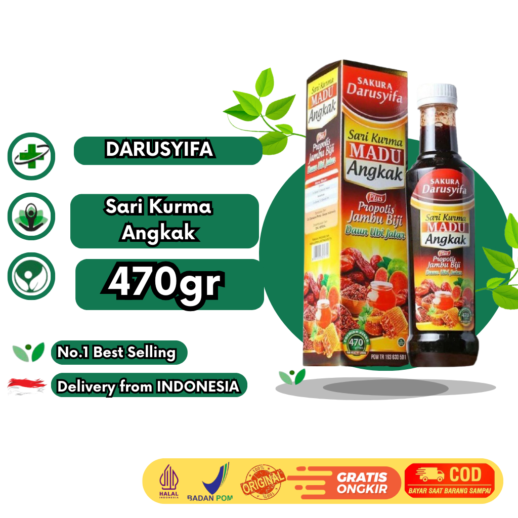Darusyifa Sari Kurma Madu Angkak Plus Herbal 470gr