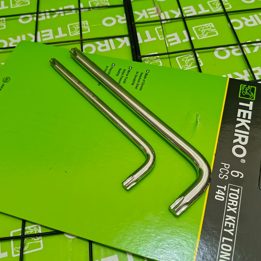 TEKIRO Kunci L Bintang T40 T50 / Kunci Buka Cakram Motor Honda-Yamaha / Kunci Kepala Babi Kaliper