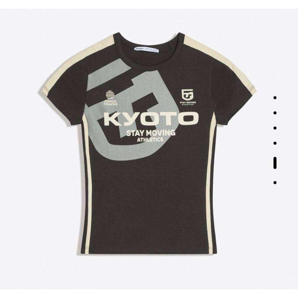 Jastip. Tshirt Crop Bershka Kyoto (Women)