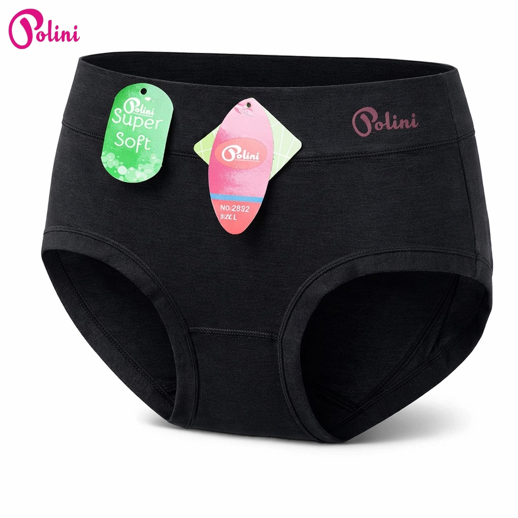 POLINI Celana Dalam Wanita Mid Waist Cd Bahan Katun 2832 / 1232