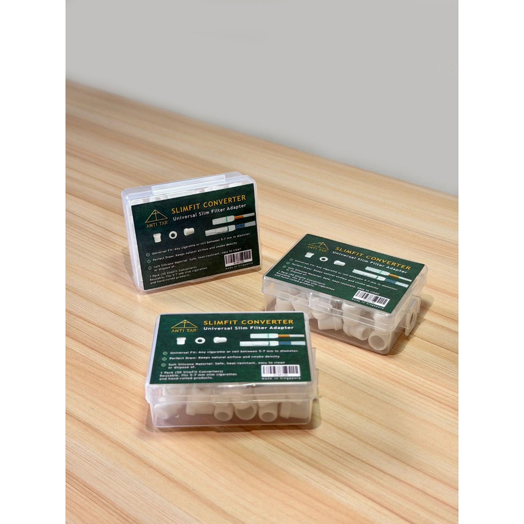 Karet Converter Filter Sambungan filter rokok 3 ukuran 0.5-0.7mm slim super slim kretek linting (isi