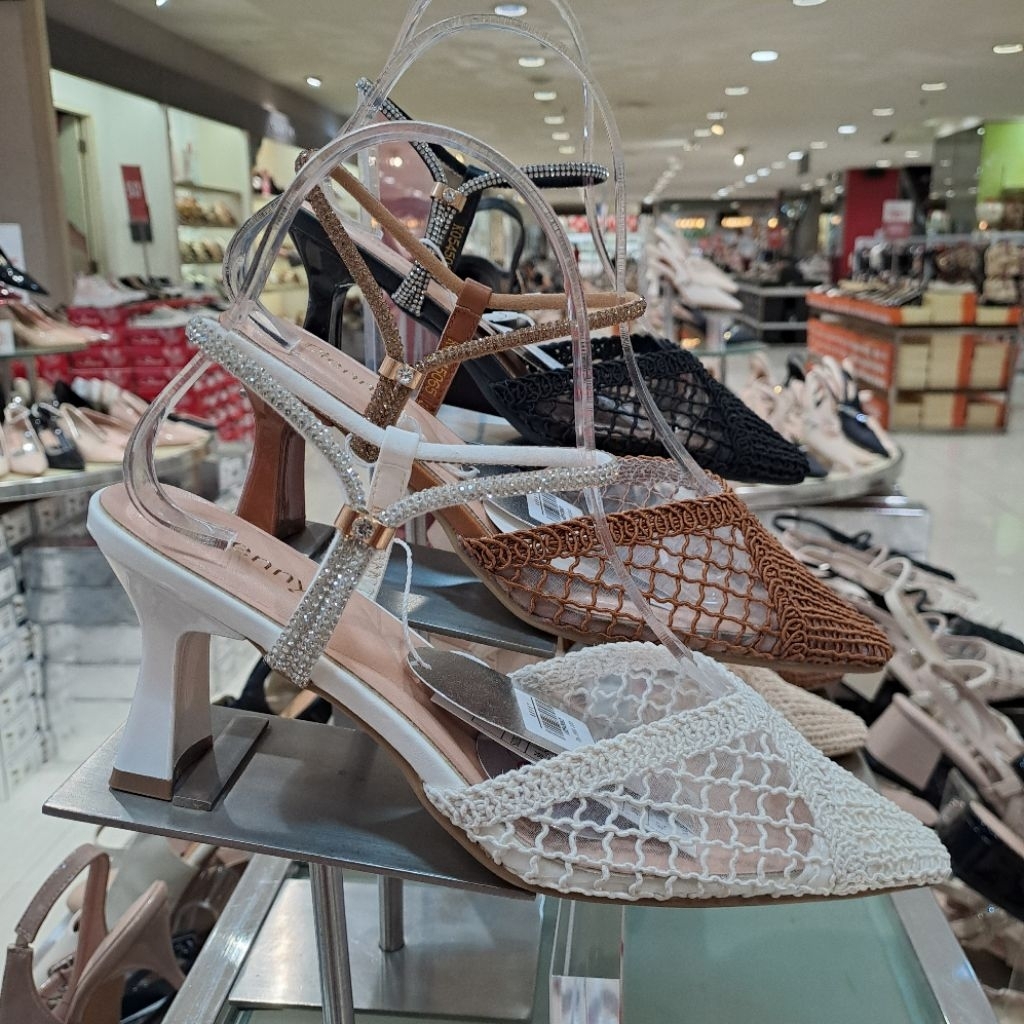 sepatu mules wanita genny hak 6 cm