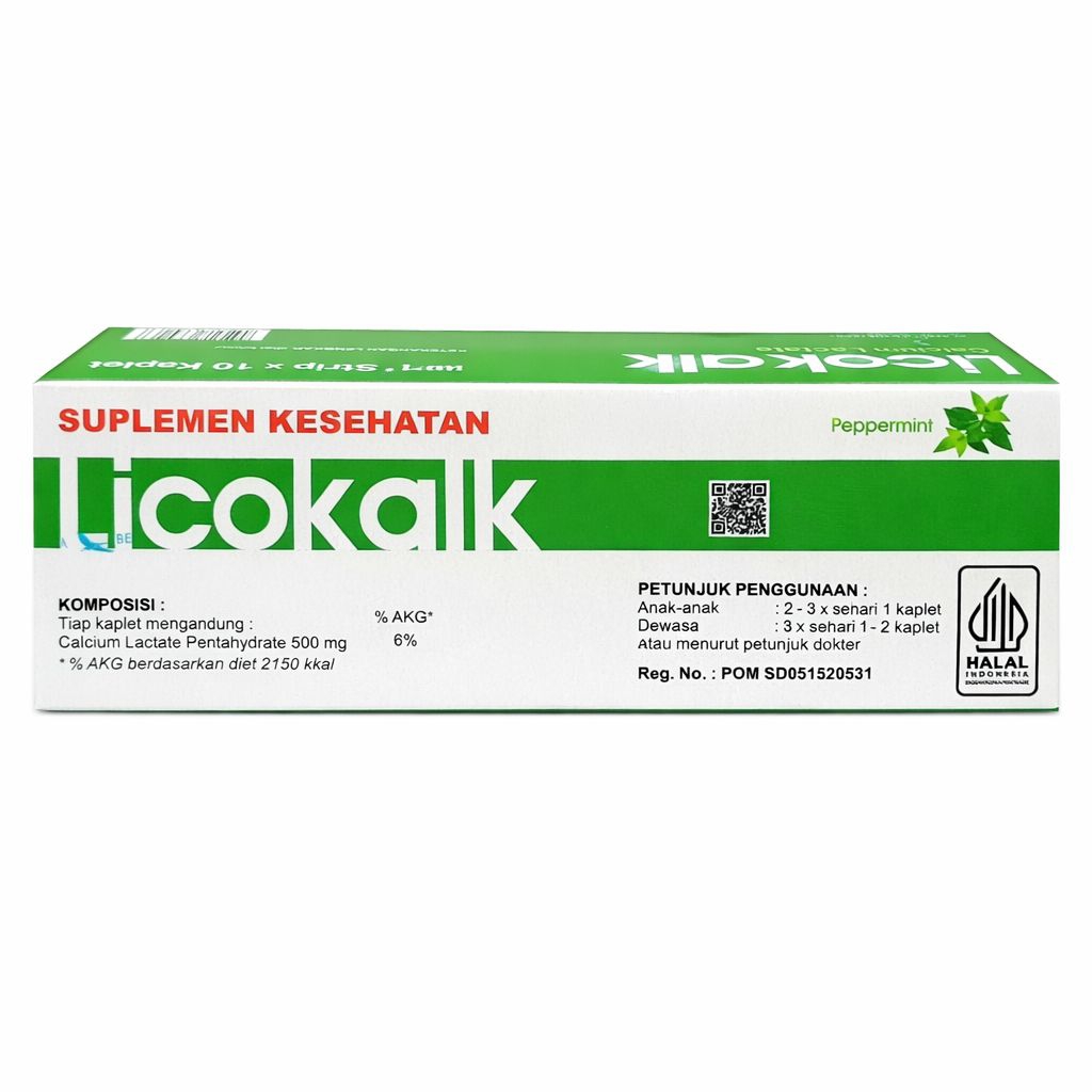 LICOKALK Suplemen Makanan 100kaplet