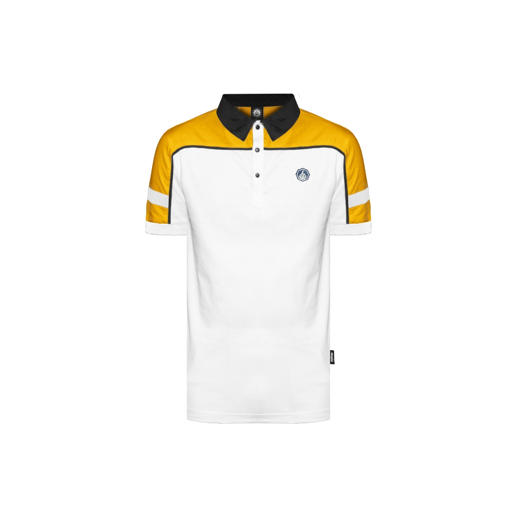 Prung Patheon Poloshirt 80's Kaos Polo Wangky Warna Kuning Putih