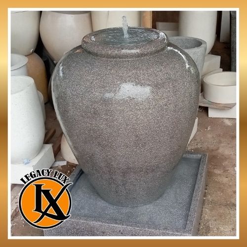 Air Mancur Kolam Taman Teraso Model Gentong Besar Terazzo