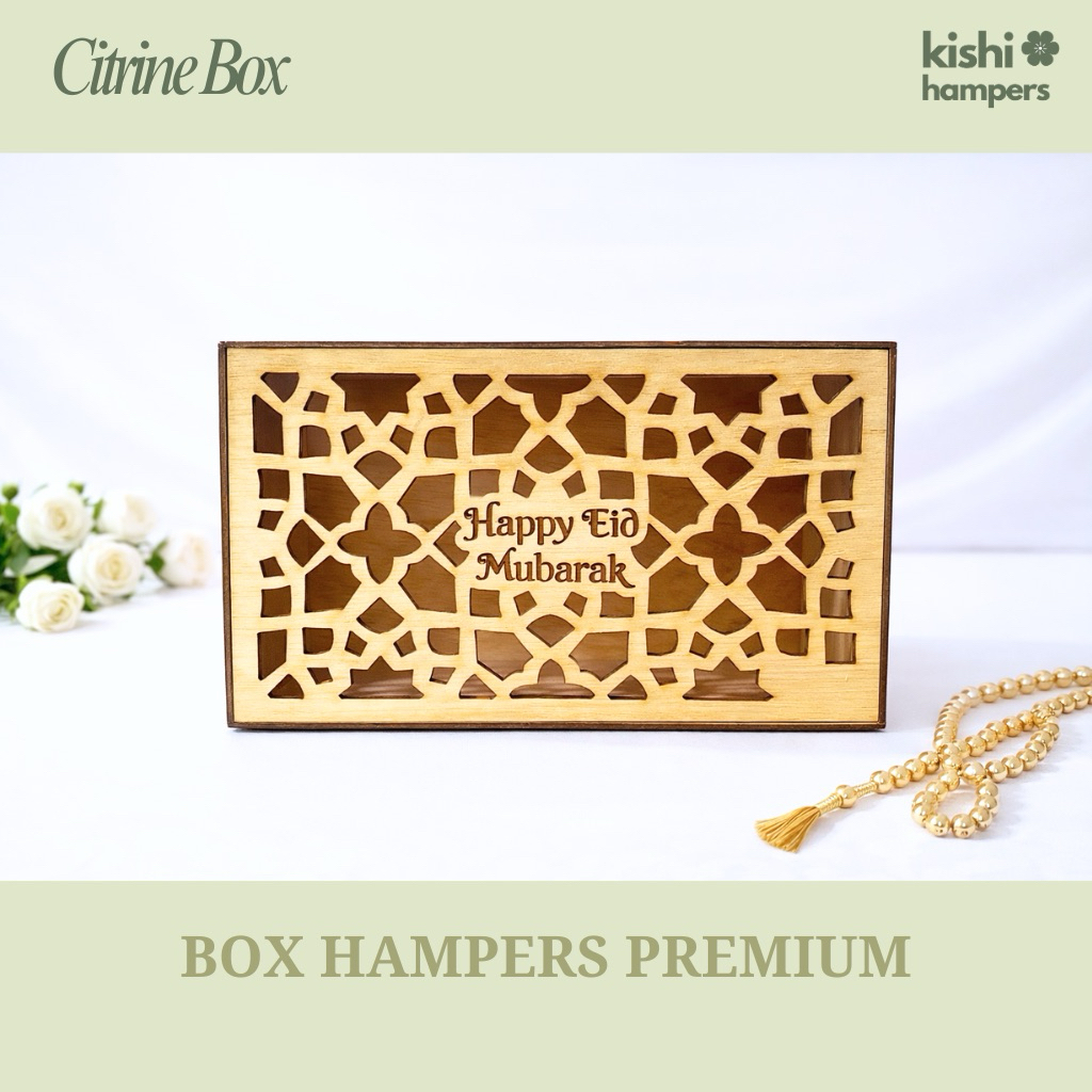 BOX HAMPERS KAYU |  WOODEN BOX | HAMPERS LEBARAN PREMIUM