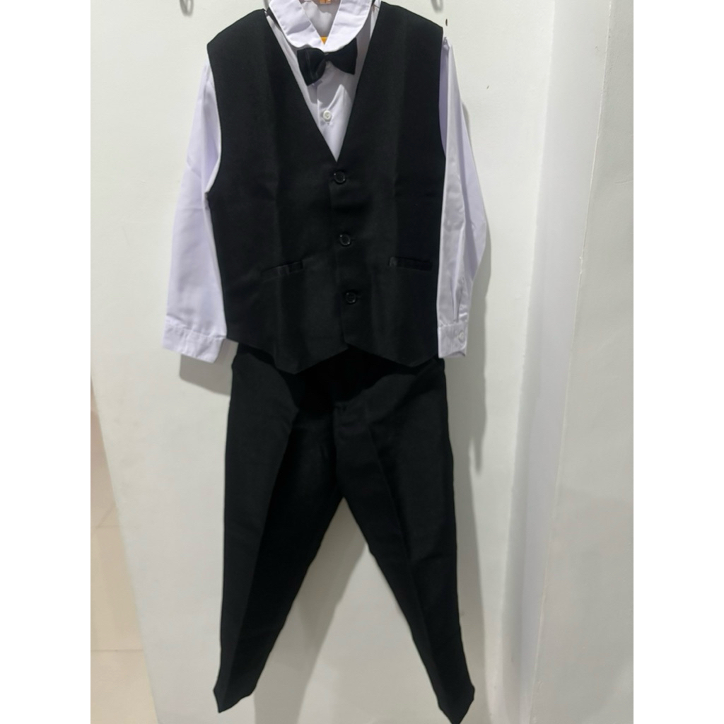 (PRELOVED) Setelan Rompi Vest Tuxedo Jas Anak Laki-Laki size 6-7 Tahun