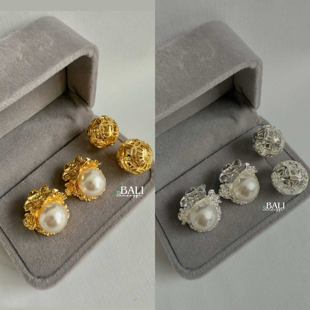 subeng alpaka dior gold / silver cerorot / anting bali / subeng bali