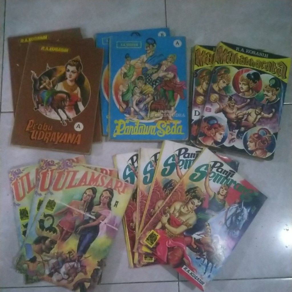 Komik Wayang R.A.Kosasih Ulamsari , Mahabharata , Panji semirang , Pandawa seda , Prabu Udrayana