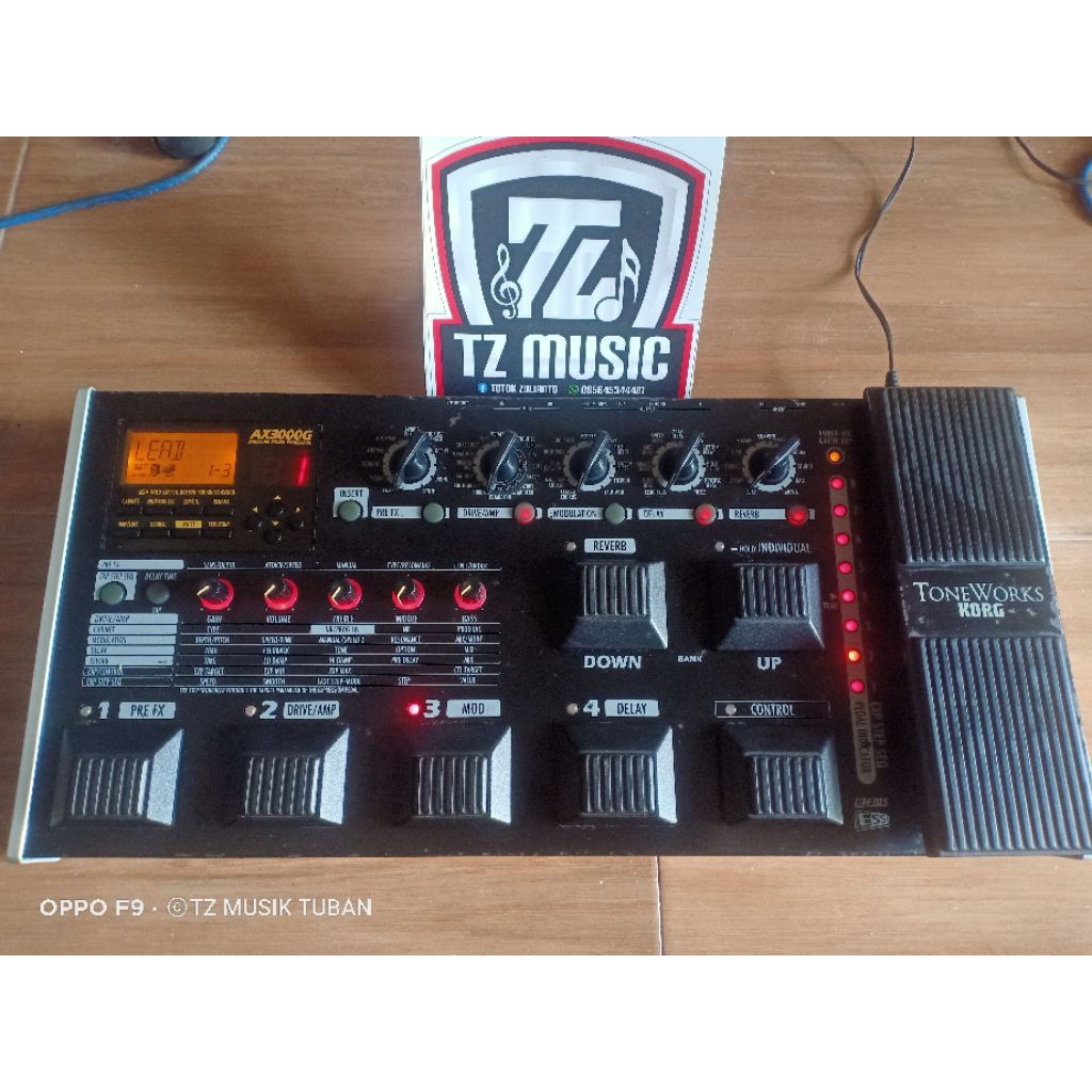 efek gitar tonework korg ax3000g