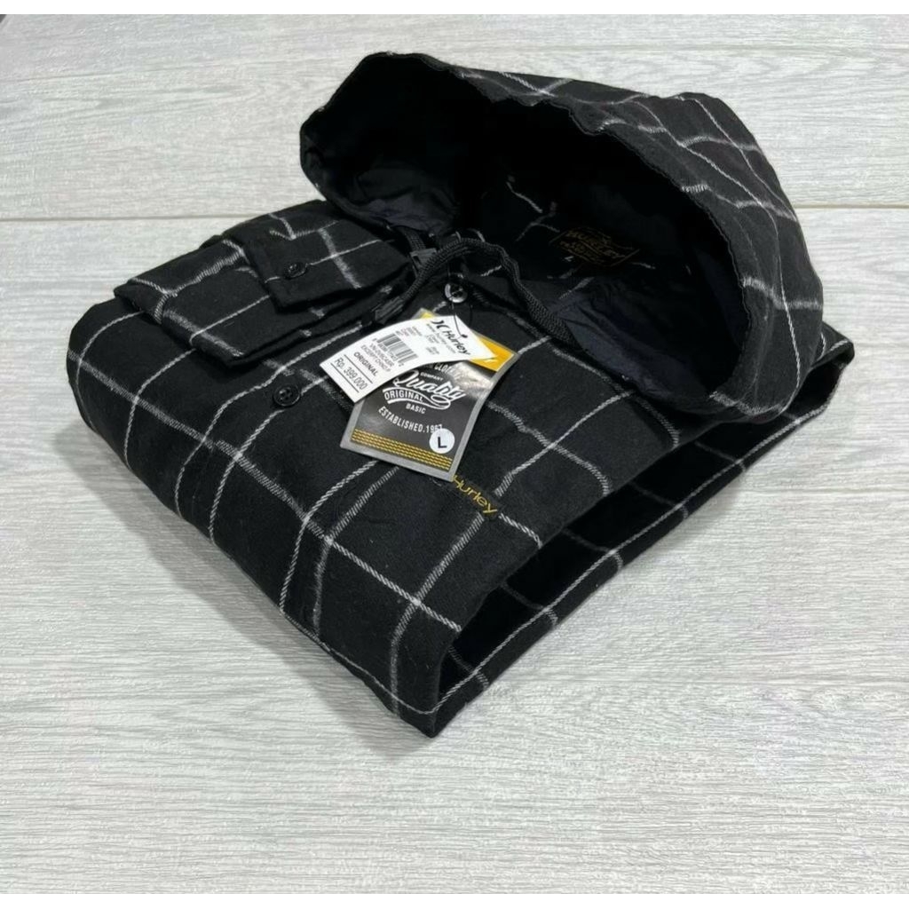 KEMEJA FLANEL HOODIE/KEMEJA HOODIE PRIA WANITA/FLANEL HOODIE TERBARU/KEMEJA MOTIF GARIS KOTAK/FLANEL