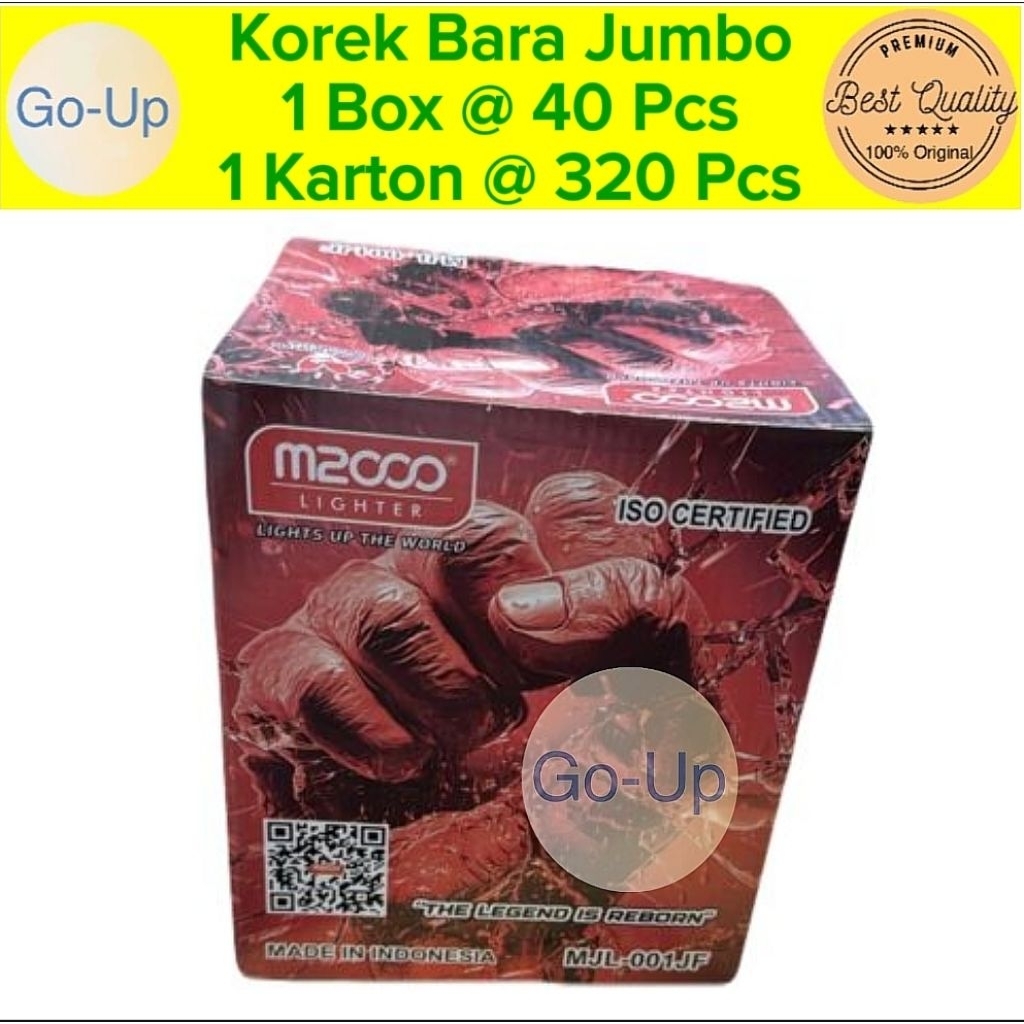 [1 Box @ 40 Pcs] Korek Bara Jumbo Super Besar Anti Angin Anti Padam