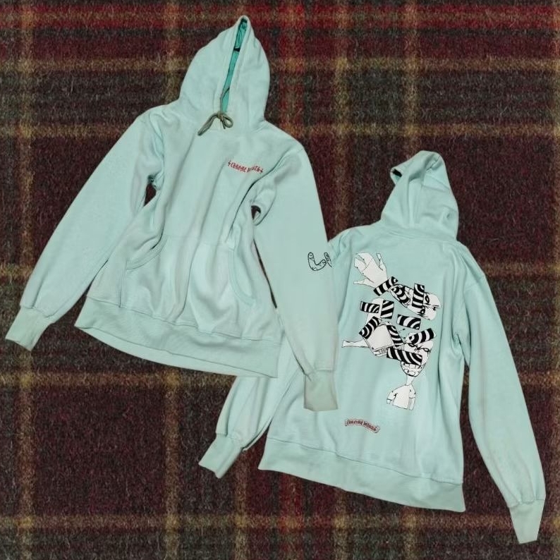 preloved hoodie mint hijau tosca[BACA DESKRIPSI]