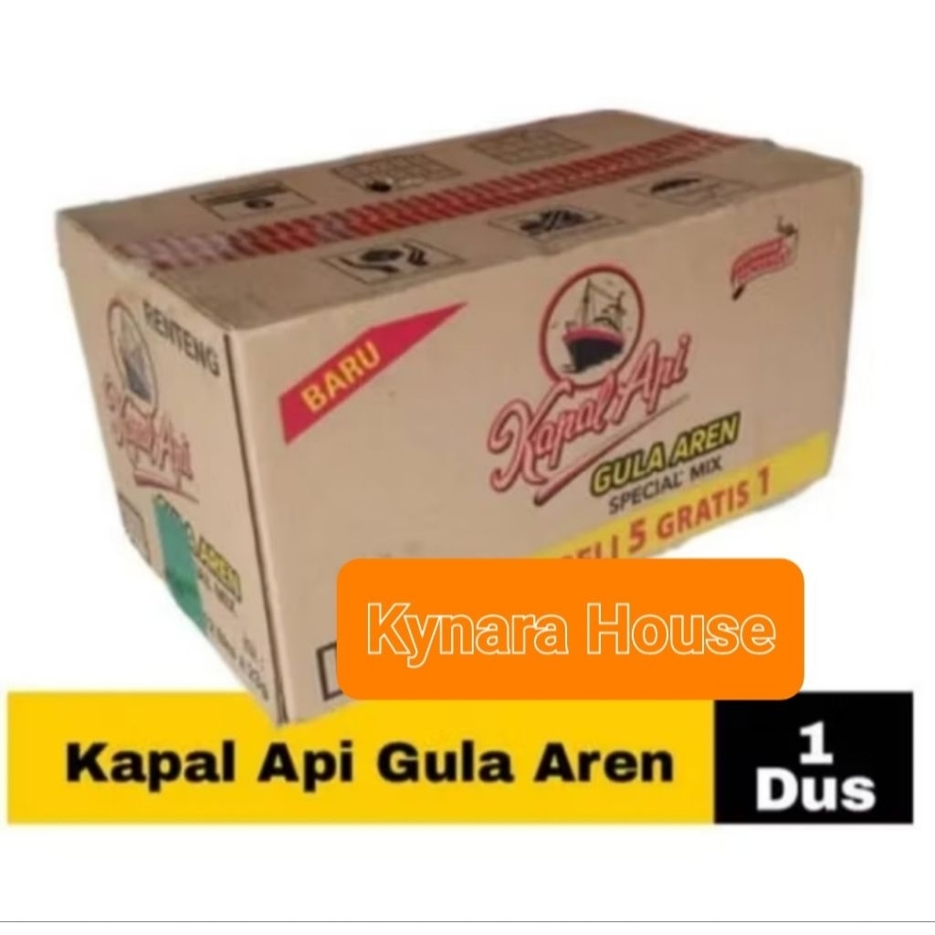 Kapal Api Kopi Bubuk Gula Aren Special Mix 10x23gr (1 Dus isi 12 Renceng)