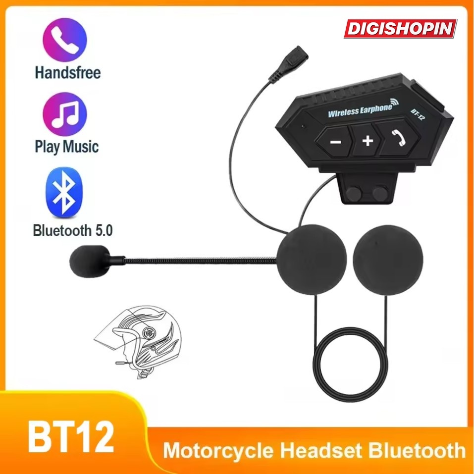 Intercom Bluetooth Dengan Hands-free Calls Speaker Bluetooth Music Headset Built-in Stereo Inter com