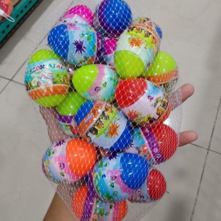 Mainan Telur Ajaib Berhadiah Isi 20 Pcs - Mainan Edukasi Coklat